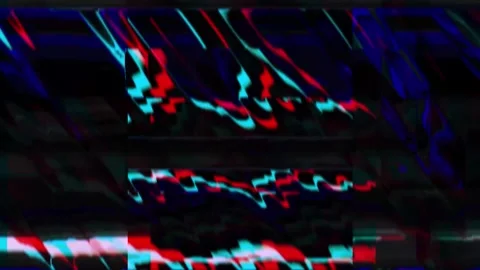 Analog Static Noise texture overlay. Horizontal stripes offset Stock Footage 301909161