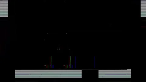 Analog Static Noise texture overlay. Horizontal stripes offset Stock Footage 301909169