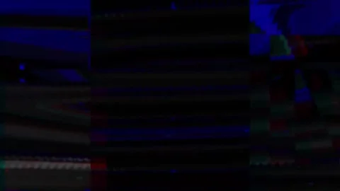 Analog Static Noise texture overlay. Horizontal stripes offset Stock Footage 301909179