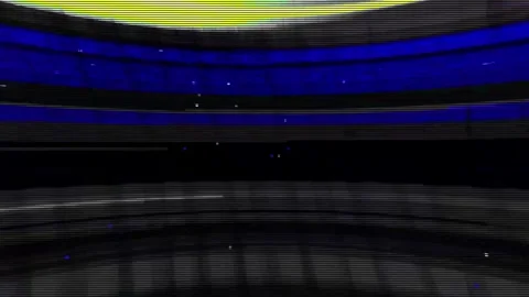 Analog Static Noise texture overlay. Horizontal stripes offset Stock Footage 301909190