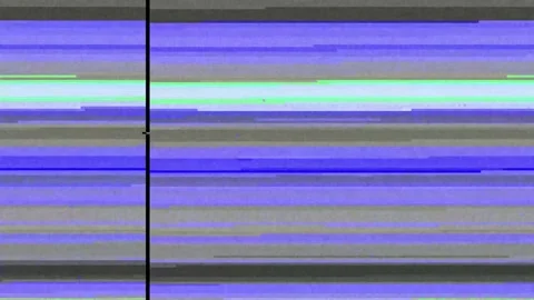 Analog Static Noise texture overlay. Horizontal stripes offset Stock Footage 301909226