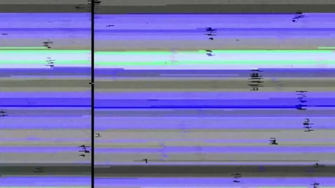 Analog Static Noise texture overlay. Horizontal stripes offset Stock Footage 301909241