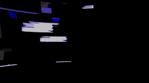 Analog Static Noise texture overlay. Horizontal stripes offset Stock Footage 302204893
