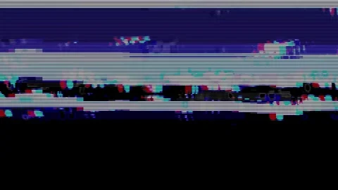 Analog Static Noise texture overlay. Horizontal stripes offset Stock-Footage 302204923