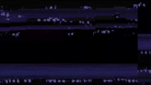 Analog Static Noise texture overlay. Horizontal stripes offset Stock Footage 302205010