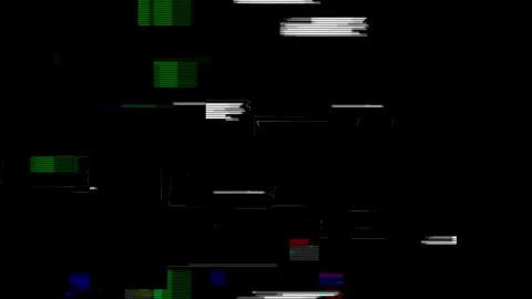 Analog Static Noise texture overlay. Horizontal stripes offset Stock Footage 302205044