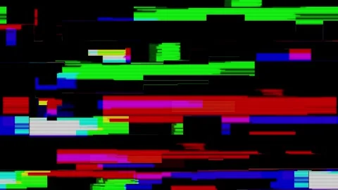 Analog Static Noise texture overlay. Horizontal stripes offset Stock Footage 302205103