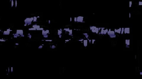 Analog Static Noise texture overlay. Horizontal stripes offset Stock Footage 302205134