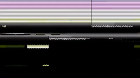 Analog Static Noise texture overlay. Horizontal stripes offset Stock Footage 302205249