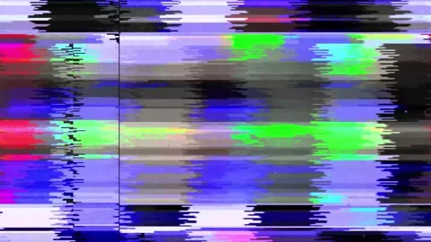 Analog Static Noise texture overlay. Horizontal stripes offset Stock Footage 302205288