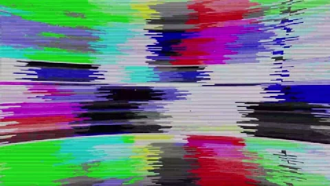 Analog Static Noise texture overlay. Horizontal stripes offset Stock Footage 302205291