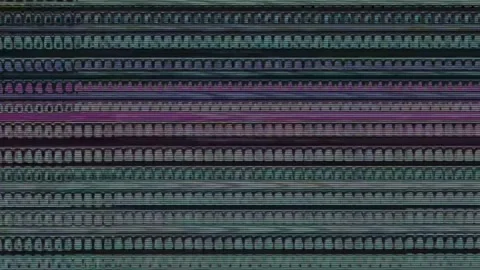 Analog Static Noise texture overlay. Horizontal stripes offset Stock Footage 302205316