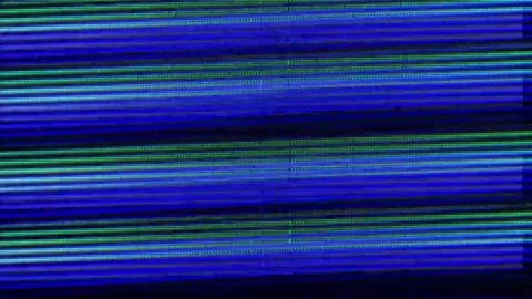 Analog Static Noise texture overlay. Horizontal stripes offset Video stock 303295690