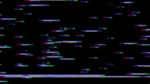 Analog Static Noise texture overlay. Horizontal stripes offset Stock-Footage 303295795