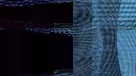 Analog Static Noise texture overlay. Horizontal stripes offset Stock Footage 303295798