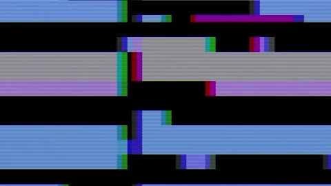 Analog Static Noise texture overlay. Horizontal stripes offset Stock Footage 303295820