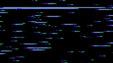 Analog Static Noise texture overlay. Horizontal stripes offset Stock Footage 303295829