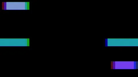 Analog Static Noise texture overlay. Horizontal stripes offset Stock Footage 303295834