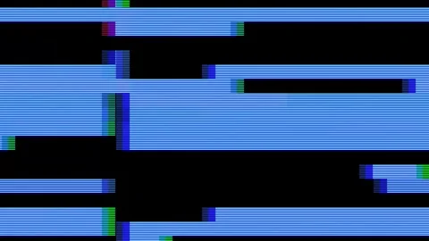 Analog Static Noise texture overlay. Horizontal stripes offset Stock Footage 304898737