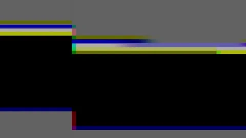 Analog Static Noise texture overlay. Horizontal stripes offset Video stock 304898862