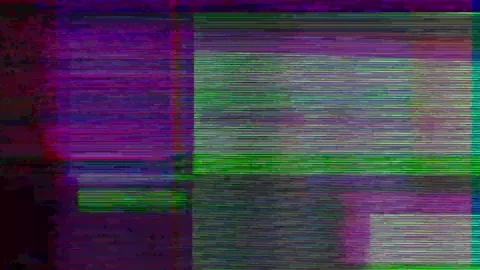 Analog Static Noise texture overlay. Horizontal stripes offset Stock Footage 304898988