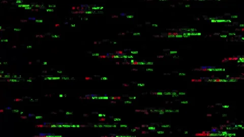 Analog Static Noise texture overlay. Horizontal stripes offset Stock Footage 304898996