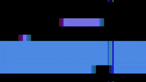 Analog Static Noise texture overlay. Horizontal stripes offset Stock Footage 304899016