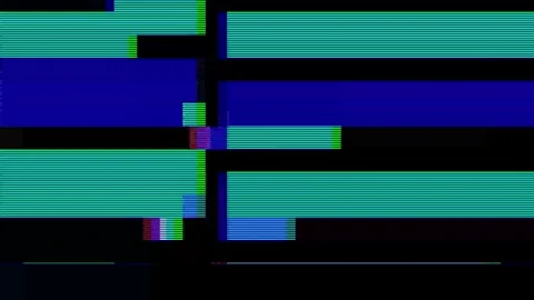 Analog Static Noise texture overlay. Horizontal stripes offset Stock-Footage 304899055