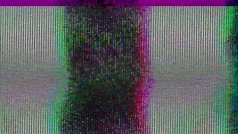 Analog Static Noise texture overlay. Horizontal stripes offset Stock Footage 304899056