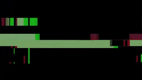 Analog Static Noise texture overlay. Horizontal stripes offset Stock Footage 304899080