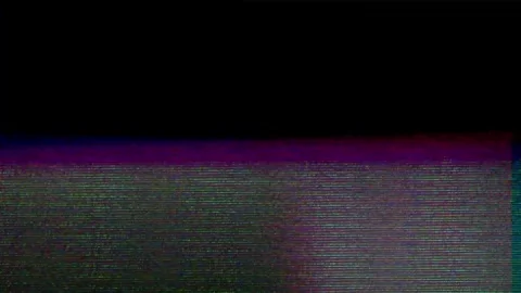 Analog Static Noise texture overlay. Horizontal stripes offset Video stock 304899097