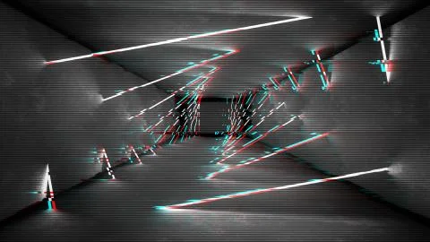 Analog static screen background. Abstract pixel noise glitch error video damage Stock Illustration