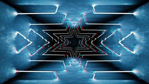 Analog static screen background. Abstract pixel noise glitch error video damage Stock Illustration