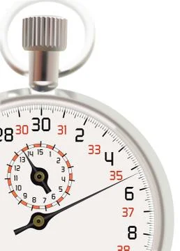 Analog stopwatch Illustrazione stock