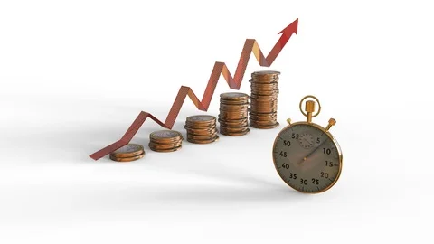 Analog stopwatch on white background. Stock Footage 91113417