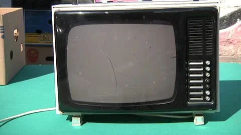 Analog TV Video stock 10725821