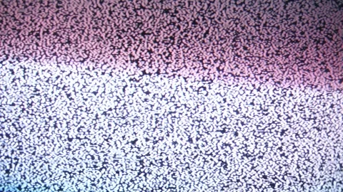 Analog TV Screen with Scan Lines and Interference Shadows 動画素材 299667640