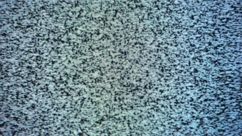 Analog TV screen static noise indicates ... | Stock Video | Pond5