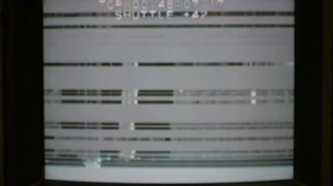 Analog TV signal Stock Footage 33695635