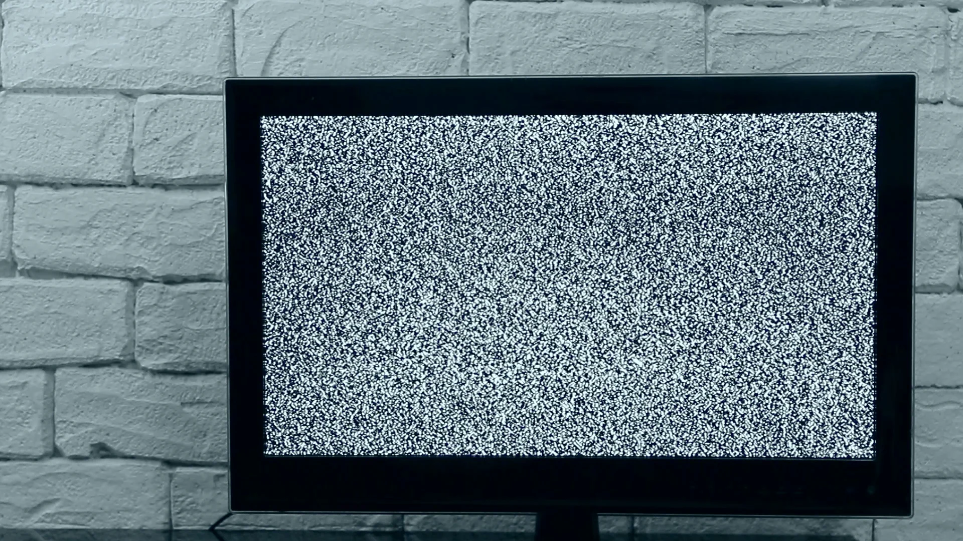 Analog TV signal with glitching effect. , Stock Video