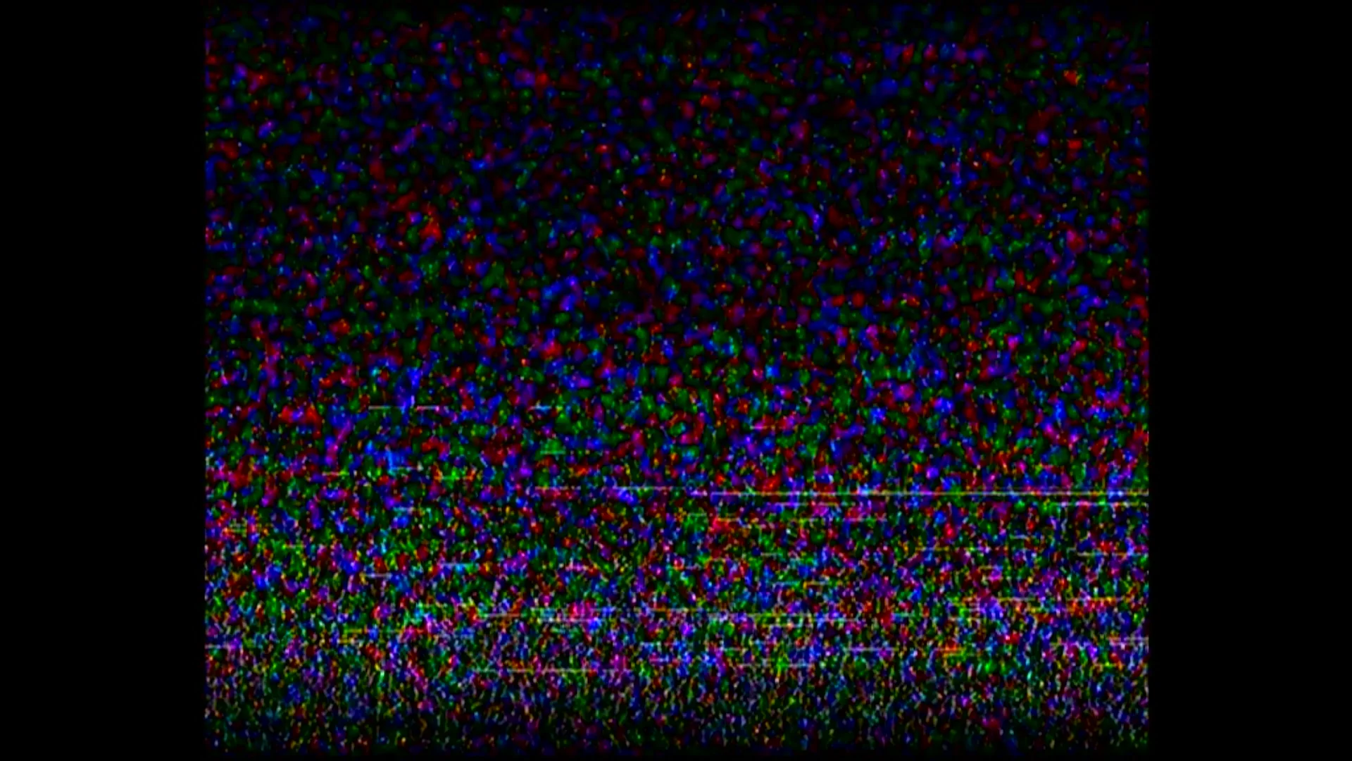 Analog TV signal with glitching effect. , Stock Video