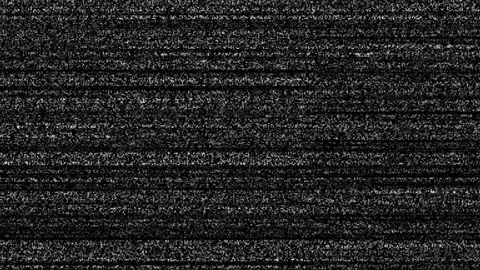 Analog TV Static Noise Overlay with VHS Glitch and Screen Distortion Vídeo Stock 334578649