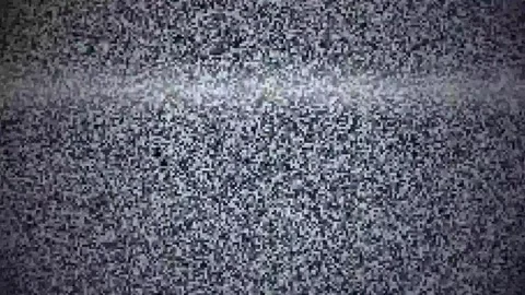 Analog TV Static White Noise with Screen Interference Glitch Stock Footage 346153697