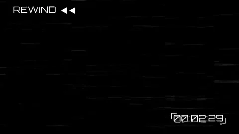 Analog vhs rewind screen with glitch effect and timecode Stock Footage 339407177