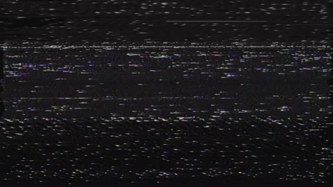 Analog VHS Static Noise texture. Vintage switch on, turn off television. Stock Footage