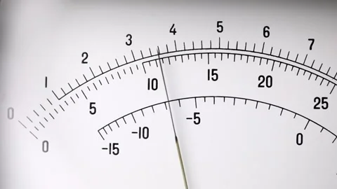 Analog voltmeter close-up Stock Footage 245093375