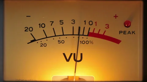 Analog volume unit meter Vídeos de archivo 35572276
