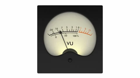 Analog vu meter Stock Footage 30422242