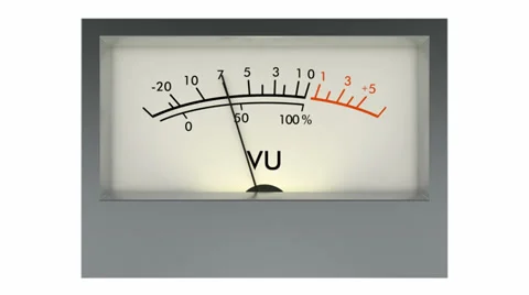 Analog vu meter 스톡 동영상 30423315