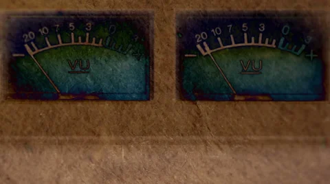 Analog VU meter Stock Footage 33612503